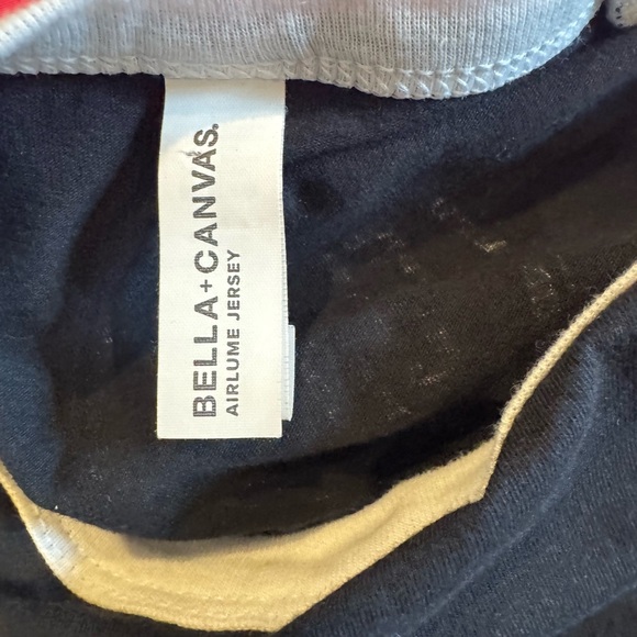 Bella Canvas Black and White Raglan Shirt - Picture 3 of 4